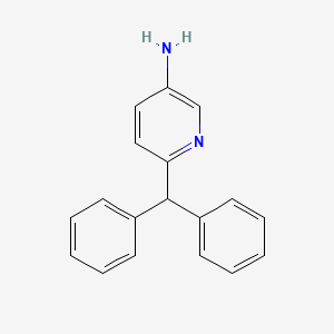 molecular formula C18H16N2 B13814474 3-Pyridinamine,6-(diphenylmethyl)- 