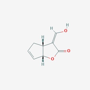 molecular formula C8H8O3 B13814498 cis-3-(Hydroxymethylene)-3,3a,4,6a-tetrahydro-2H-cyclopenta[b]furan-2-one 
