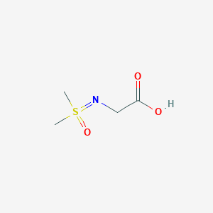 2-((Dimethyl(oxo)-lambda6-sulfanylidene)amino)acetic acid