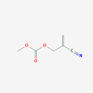 2-{[(Methoxycarbonyl)oxy]methyl}prop-2-enenitrile