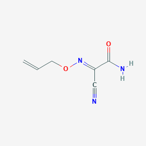 molecular formula C6H7N3O2 B13814560 Acetamide,2-cyano-2-[(2-allyloxy)imino]- 