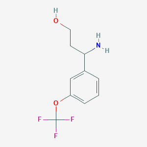 3-Amino-3-[3-(trifluoromethoxy)phenyl]propan-1-ol