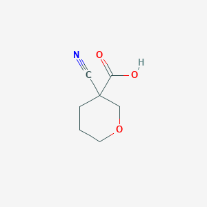 3-Cyanooxane-3-carboxylic acid