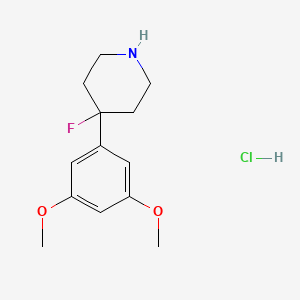 4-(3,5-Dimethoxyphenyl)-4-fluoropiperidine hydrochloride