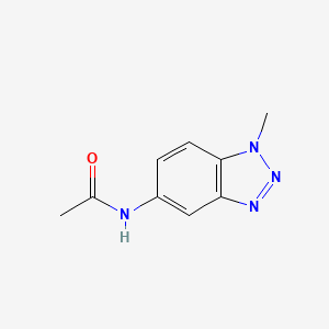 molecular formula C9H10N4O B13814686 N-(1-methylbenzotriazol-5-yl)acetamide 