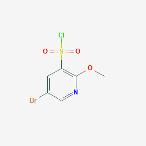 molecular formula C6H5BrClNO3S B1381472 5-Bromo-2-methoxypyridine-3-sulfonyl chloride CAS No. 1261584-19-3
