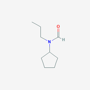 molecular formula C9H17NO B13814738 Formamide, N-cyclopentyl-N-propyl-(9CI) 