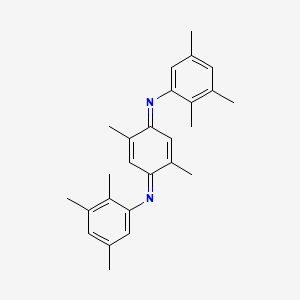 molecular formula C26H30N2 B13814800 N,N'-(2,5-Dimethyl-2,5-cyclohexadiene-1,4-diylidene)bis(2,3,5-trimethylaniline) 