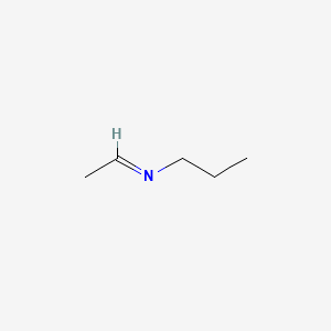 molecular formula C5H11N B13814808 Propylamine, N-ethylidene- CAS No. 20577-33-7