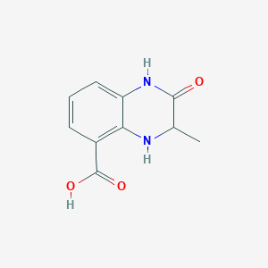 molecular formula C10H10N2O3 B1381481 3-Methyl-2-oxo-1,2,3,4-tetrahydroquinoxaline-5-carboxylic acid CAS No. 1566992-83-3