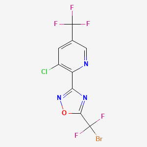 molecular formula C9H2BrClF5N3O B1381485 5-(溴二氟甲基)-3-(3-氯-5-(三氟甲基)吡啶-2-基)-1,2,4-恶二唑 CAS No. 1823184-11-7