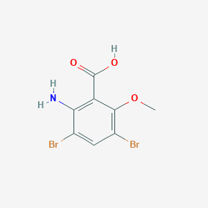 2-Amino-3,5-dibromo-6-methoxybenzoic acid