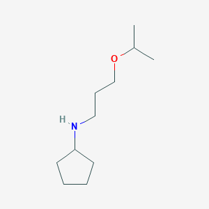 molecular formula C11H23NO B13814864 N-(3-propan-2-yloxypropyl)cyclopentanamine 