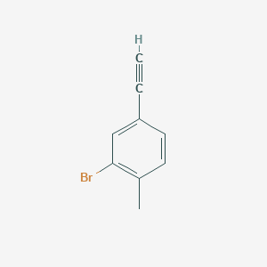 molecular formula C9H7B B1381489 2-Bromo-4-ethynyl-1-methylbenzene CAS No. 1601195-09-8