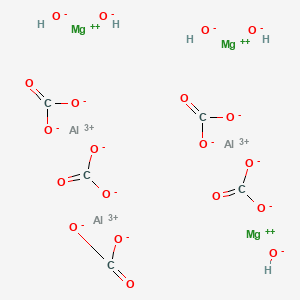 molecular formula C5H5Al3Mg3O20 B13814891 Trialuminum;trimagnesium;pentacarbonate;pentahydroxide 
