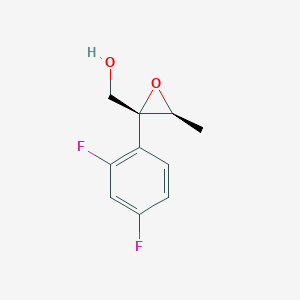 molecular formula C10H10F2O2 B138149 [(2R,3S)-2-(2,4-Difluoro-phenyl)-3-methyl-oxiranyl]-methanol CAS No. 126918-27-2