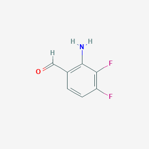 molecular formula C7H5F2NO B1381490 2-Amino-3,4-difluorobenzaldehyde CAS No. 1602097-79-9