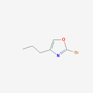 molecular formula C6H8BrNO B1381495 2-Bromo-4-propyl-1,3-oxazole CAS No. 1600752-19-9