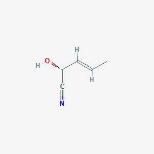 molecular formula C5H7NO B13814976 (R,E)-2-Hydroxy-3-pentenenitrile 