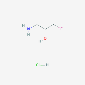 molecular formula C3H9ClFNO B1381499 1-Amino-3-fluoropropan-2-ol hydrochloride CAS No. 53460-74-5