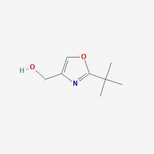 molecular formula C8H13NO2 B1381502 (2-(tert-Butyl)oxazol-4-yl)methanol CAS No. 1448866-07-6