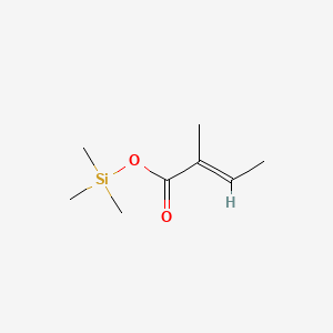 molecular formula C8H16O2Si B13815046 Trimethylsilyl (2E)-2-methyl-2-butenoate CAS No. 55517-33-4