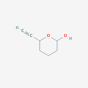 molecular formula C7H10O2 B13815051 6-Ethynyloxan-2-ol CAS No. 614751-90-5