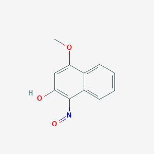 molecular formula C11H9NO3 B13815058 (Z)-1-(hydroxyimino)-4-methoxynaphthalen-2(1H)-one 