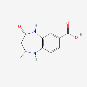 2,3-dimethyl-4-oxo-2,3,4,5-tetrahydro-1H-1,5-benzodiazepine-7-carboxylic acid