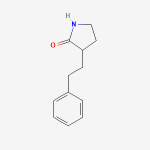 molecular formula C12H15NO B1381509 3-Phenethylpyrrolidin-2-one CAS No. 1566530-79-7