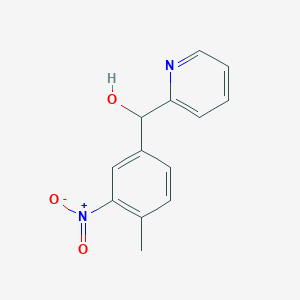 molecular formula C13H12N2O3 B1381510 (4-Methyl-3-nitrophenyl)(pyridin-2-yl)methanol CAS No. 1803589-16-3