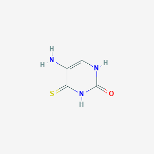 molecular formula C4H5N3OS B13815108 5-Amino-6-mercapto-pyrimidone 