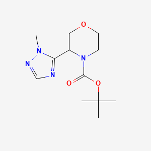 tert-butyl 3-(1-methyl-1H-1,2,4-triazol-5-yl)morpholine-4-carboxylate