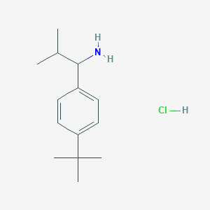 1-(4-Tert-butylphenyl)-2-methylpropan-1-amine hcl