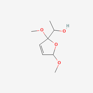 molecular formula C8H14O4 B13815204 1-(2,5-Dimethoxy-2,5-dihydrofuran-2-yl)ethanol 