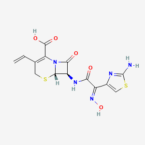 molecular formula C14H13N5O5S2 B13815207 (Z)-Cefdinir 