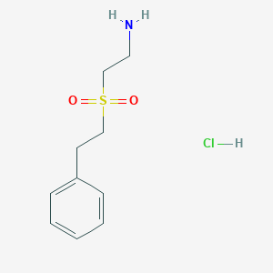 [2-(2-Aminoethanesulfonyl)ethyl]benzene hydrochloride