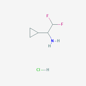 1-Cyclopropyl-2,2-difluoroethan-1-amine hydrochloride