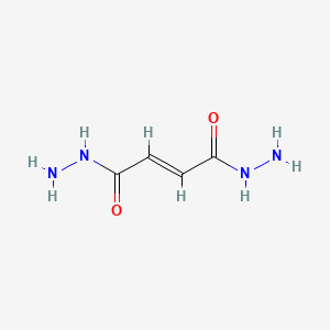 molecular formula C4H8N4O2 B13815296 Fumaric acid, dihydrazide CAS No. 3538-81-6
