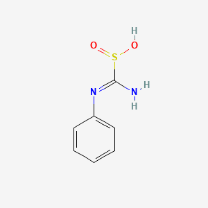 molecular formula C7H8N2O2S B13815367 Anilino(imino)methanesulfinic acid 