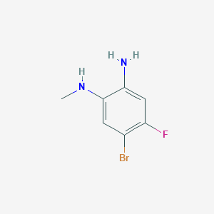 molecular formula C7H8BrFN2 B1381538 5-Bromo-4-fluoro-1-n-methylbenzene-1,2-diamine CAS No. 1600342-90-2
