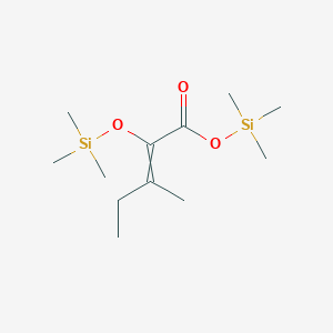 molecular formula C12H26O3Si2 B13815385 3-Methyl-2-[(trimethylsilyl)oxy]-2-pentenoic acid trimethylsilyl ester 