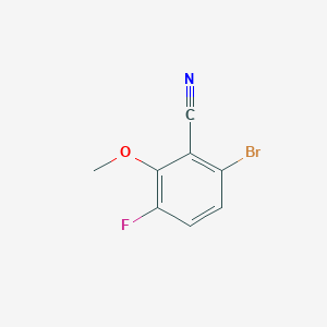 molecular formula C8H5BrFNO B1381539 6-溴-3-氟-2-甲氧基苯甲腈 CAS No. 1897898-16-6