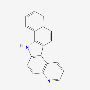 molecular formula C19H12N2 B13815395 7h-Benzo[a]pyrido[3,2-g]carbazole CAS No. 207-89-6