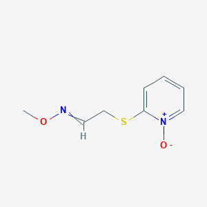 molecular formula C8H10N2O2S B13815396 Acetaldehyde,2-[(1-oxido-pyridin-2-YL)thio]-,O-methyloxime 