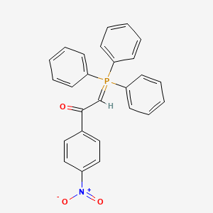 molecular formula C26H20NO3P B13815399 Acetophenone, 4'-nitro-2-(triphenylphosphoranylidene)- CAS No. 1439-43-6