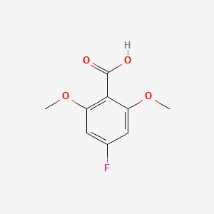 molecular formula C9H9FO4 B1381540 4-Fluoro-2,6-dimethoxybenzoic acid CAS No. 1803768-00-4