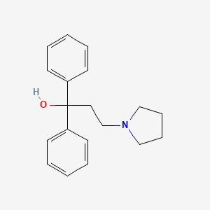 molecular formula C19H23NO B13815406 alpha,alpha-Diphenylpyrrolidine-1-propanol CAS No. 6072-22-6