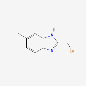 molecular formula C9H9BrN2 B1381544 2-(Bromomethyl)-6-methyl-1H-benzo[d]imidazole CAS No. 886365-17-9
