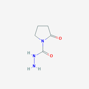 molecular formula C5H9N3O2 B13815447 2-Oxopyrrolidine-1-carbohydrazide 